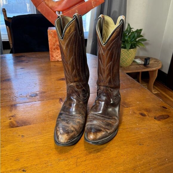 Vintage Wrangler Cowboy Boots Sz 7 D - Picture 4 of 7